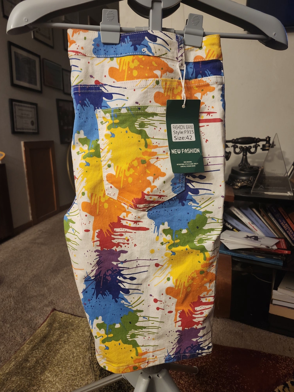 Kids Paint-Splash Shorts - Multicolor